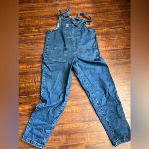 Atlas Dungaree: ORGANIC DENIM - Mid Wash Blue M REG (UK 12-14)
